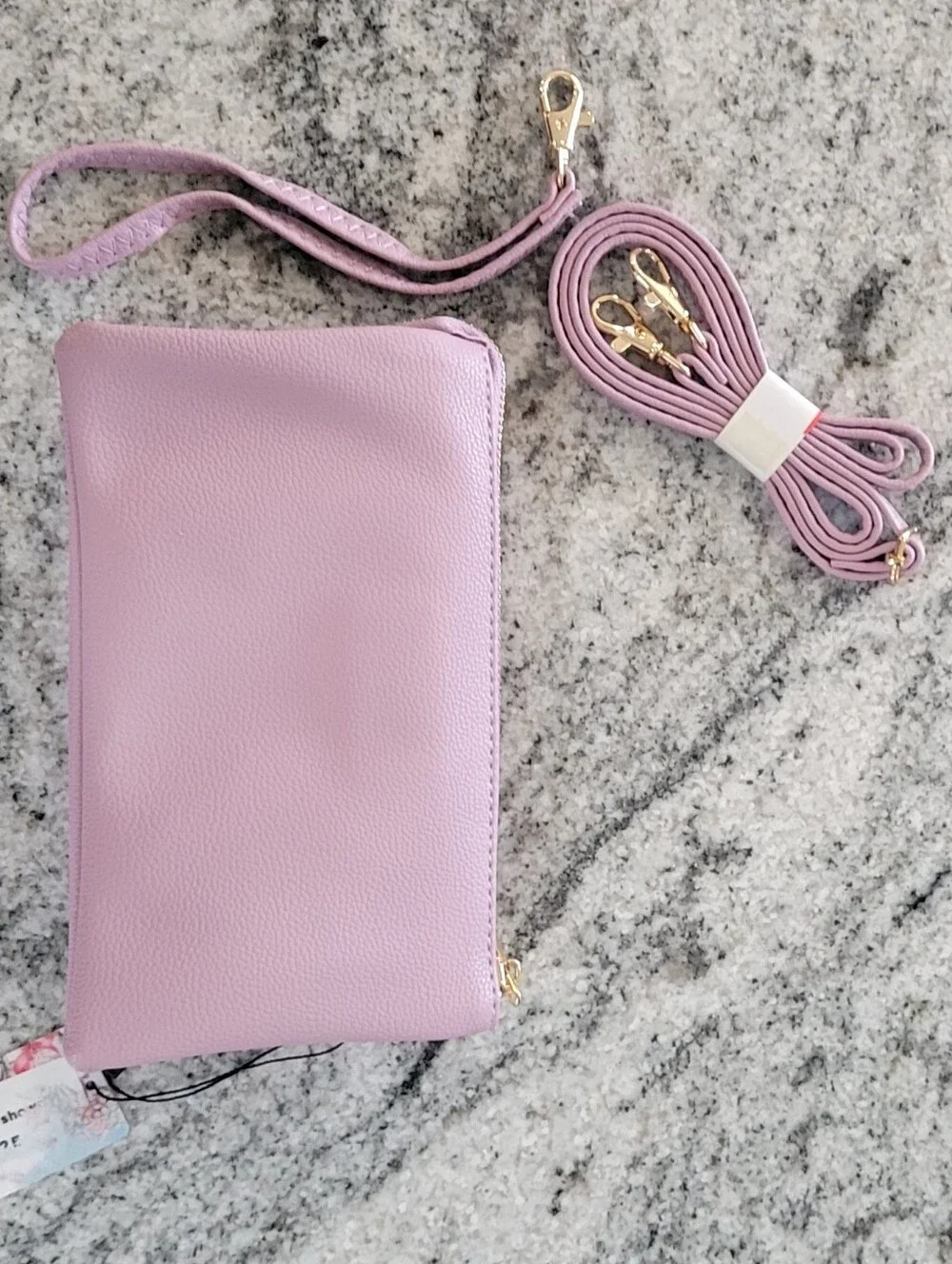 Versatile Lavender Crossbody Wristlet - Brentango